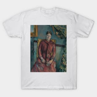 Madame Cezanne in a Red Dress by Paul Cezanne T-Shirt